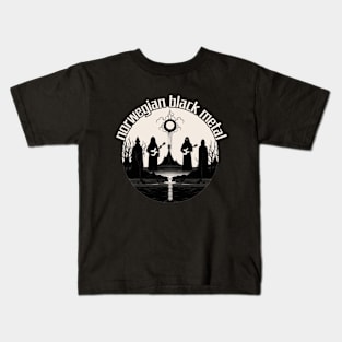 Norwegian black metal, dark music Kids T-Shirt